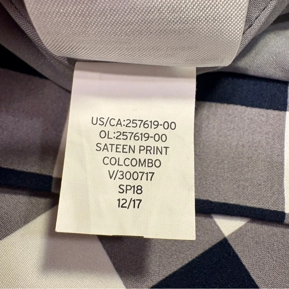 Banana Republic Navy and White Gingham Midi Skirt Size 6 - Picture 10 of 10